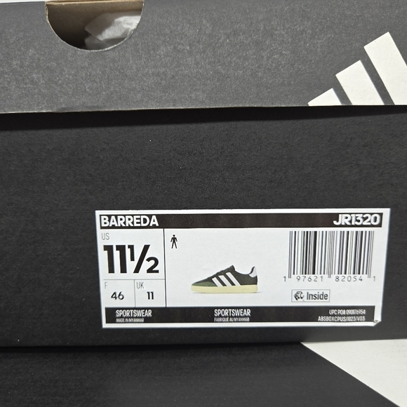 New adidas Barreda Lifestyle Collegiate Green Core White Men\'s Shoes Size 11.5
